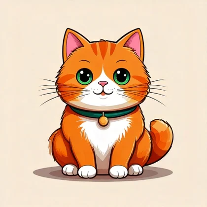 Ginger, the guide cat